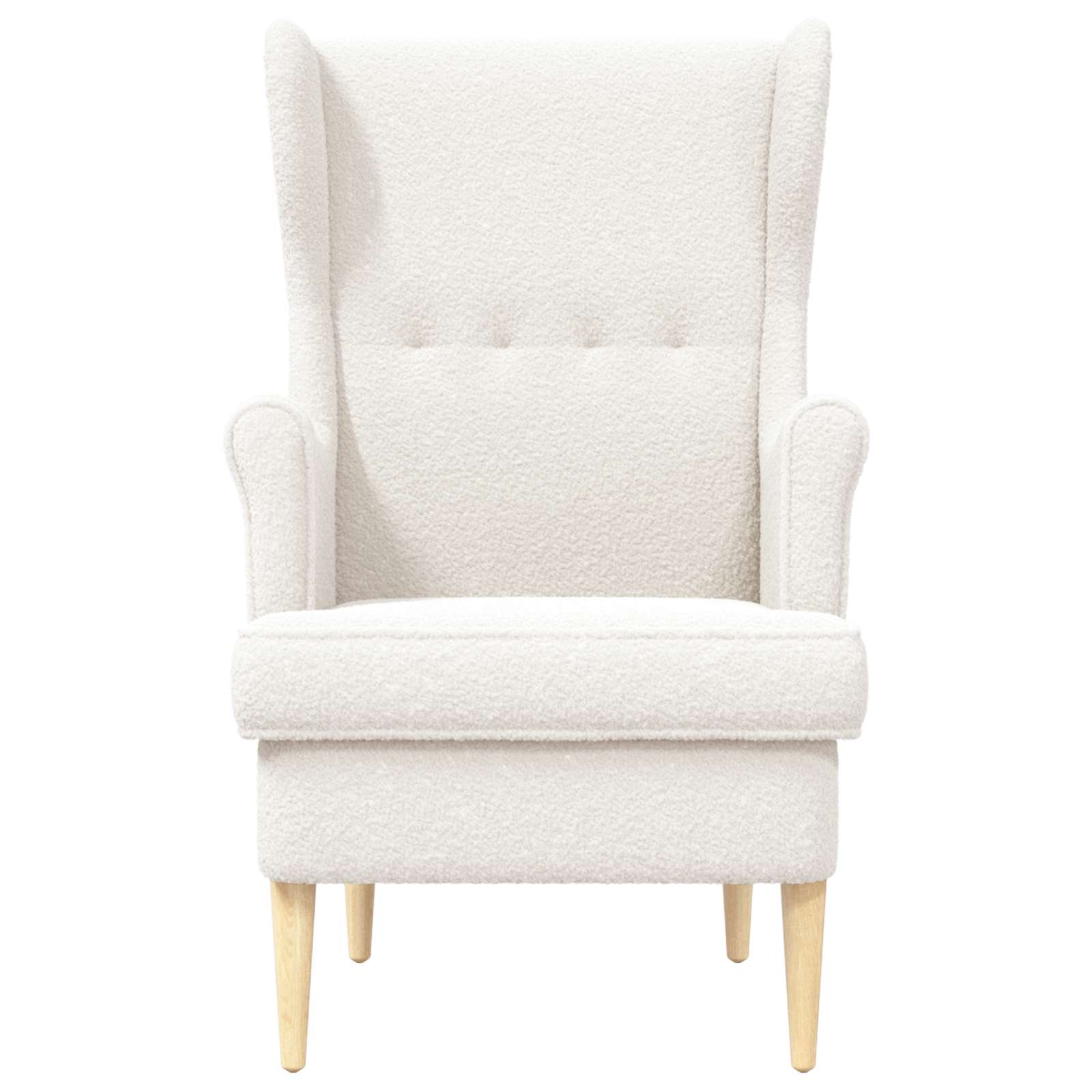 Sessel Creme Bouclé