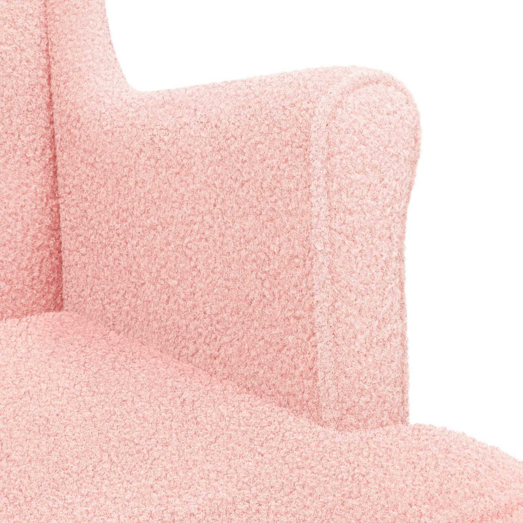 Sessel Rosa Bouclé