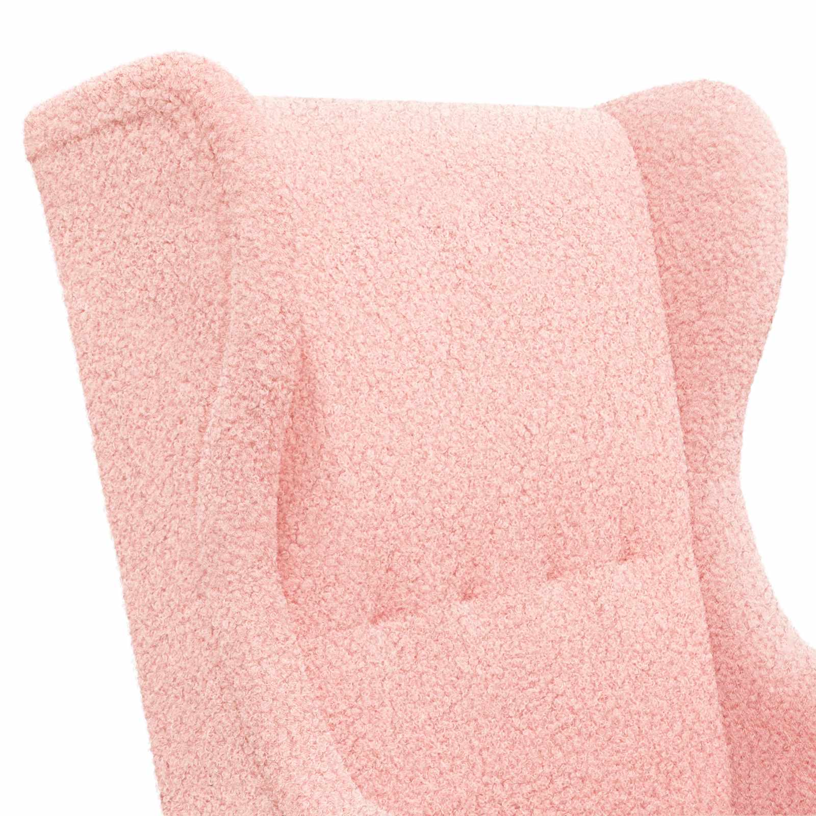 Sessel Rosa Bouclé