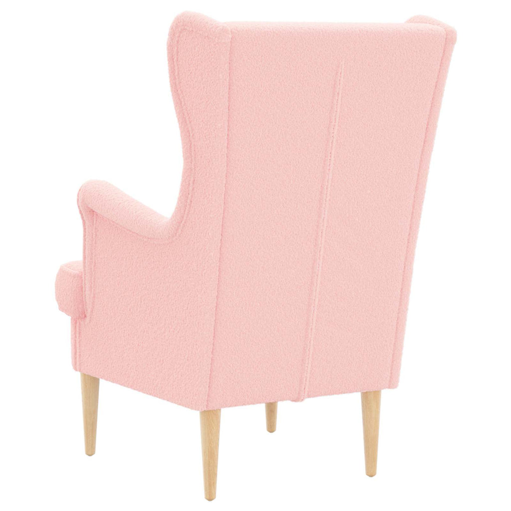 Sessel Rosa Bouclé