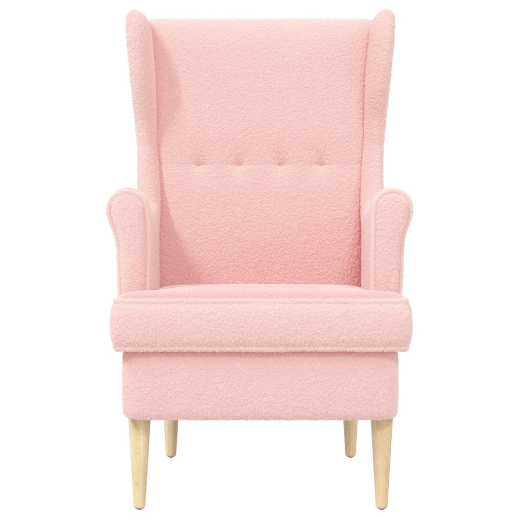Sessel Rosa Bouclé
