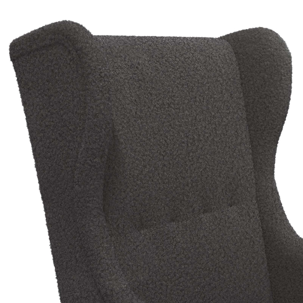 Sessel Dunkelgrau Bouclé