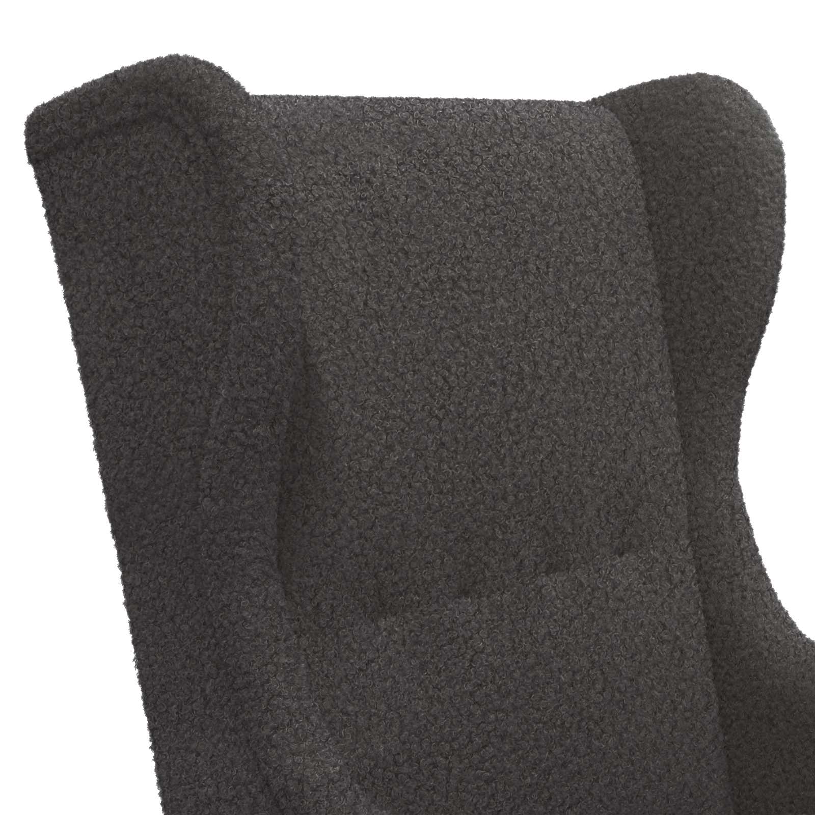 Sessel Dunkelgrau Bouclé