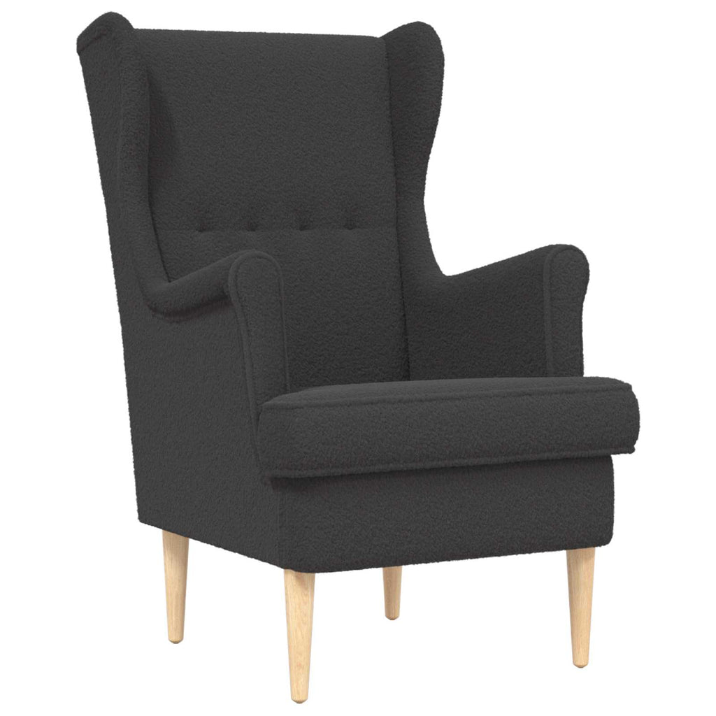 Sessel Dunkelgrau Bouclé