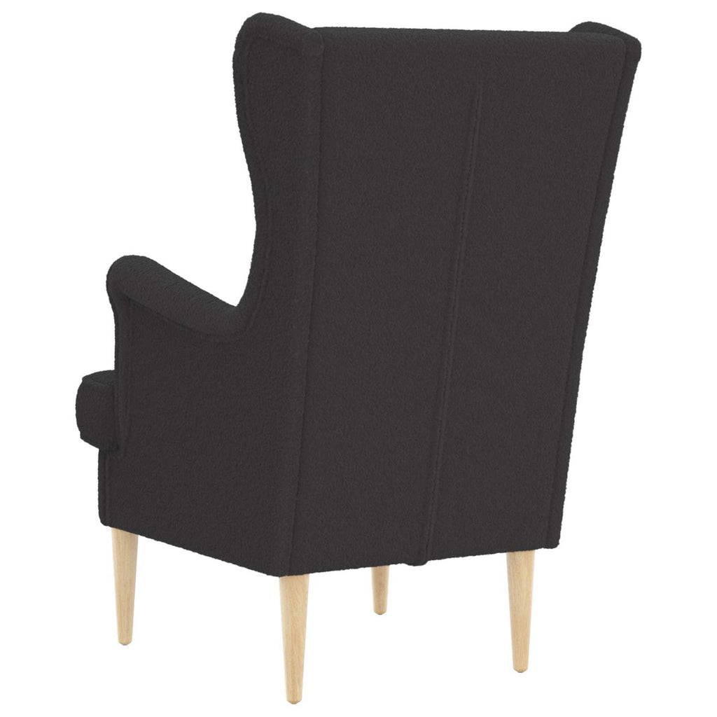 Sessel Dunkelgrau Bouclé
