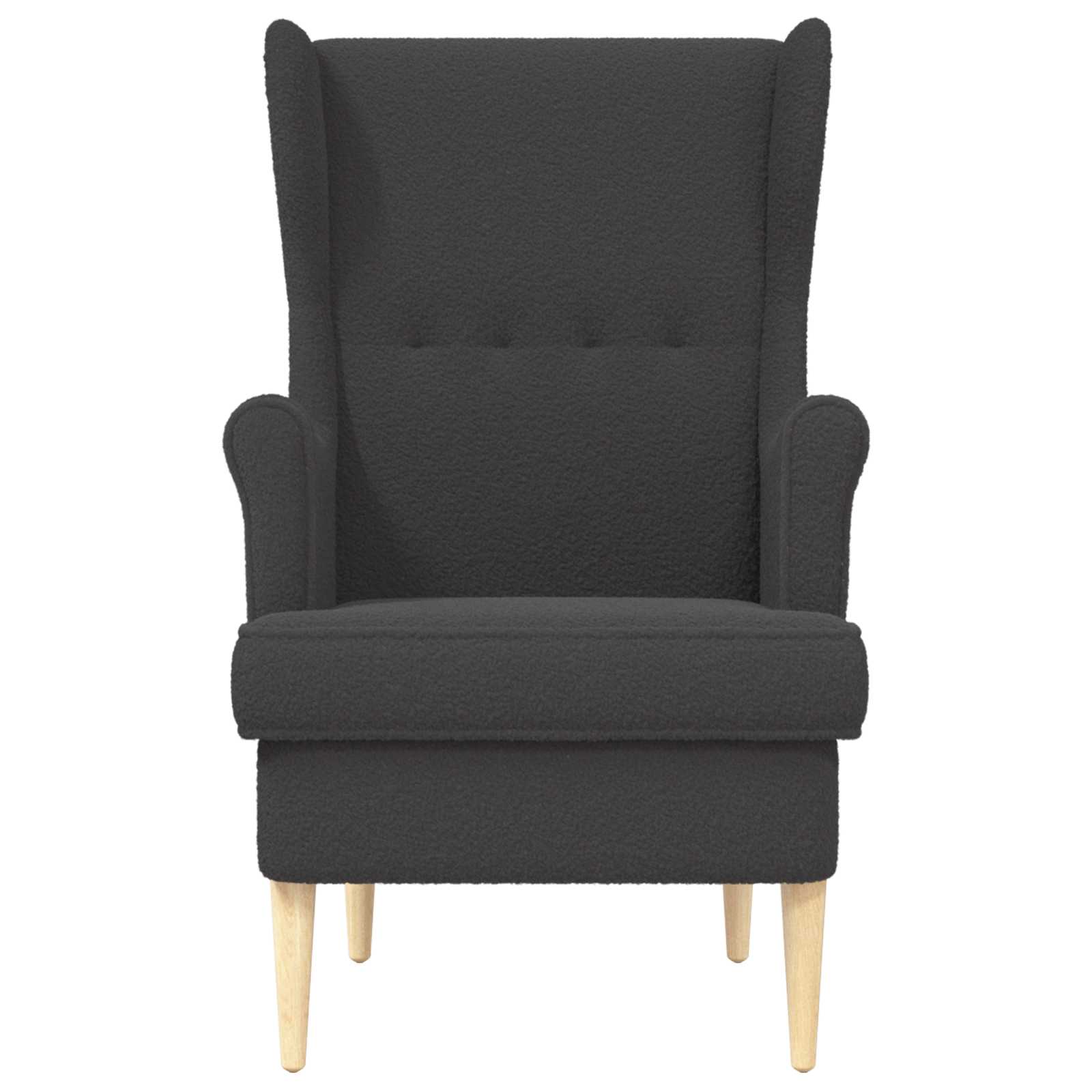 Sessel Dunkelgrau Bouclé