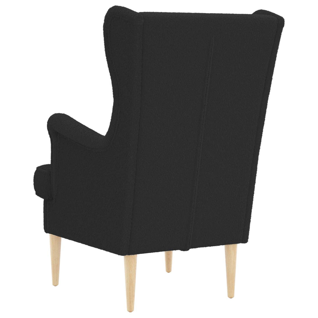 Sessel Schwarz Bouclé
