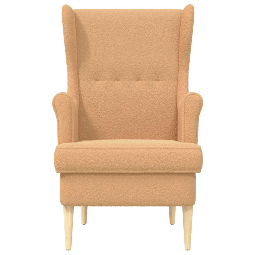 Sessel Beige Bouclé