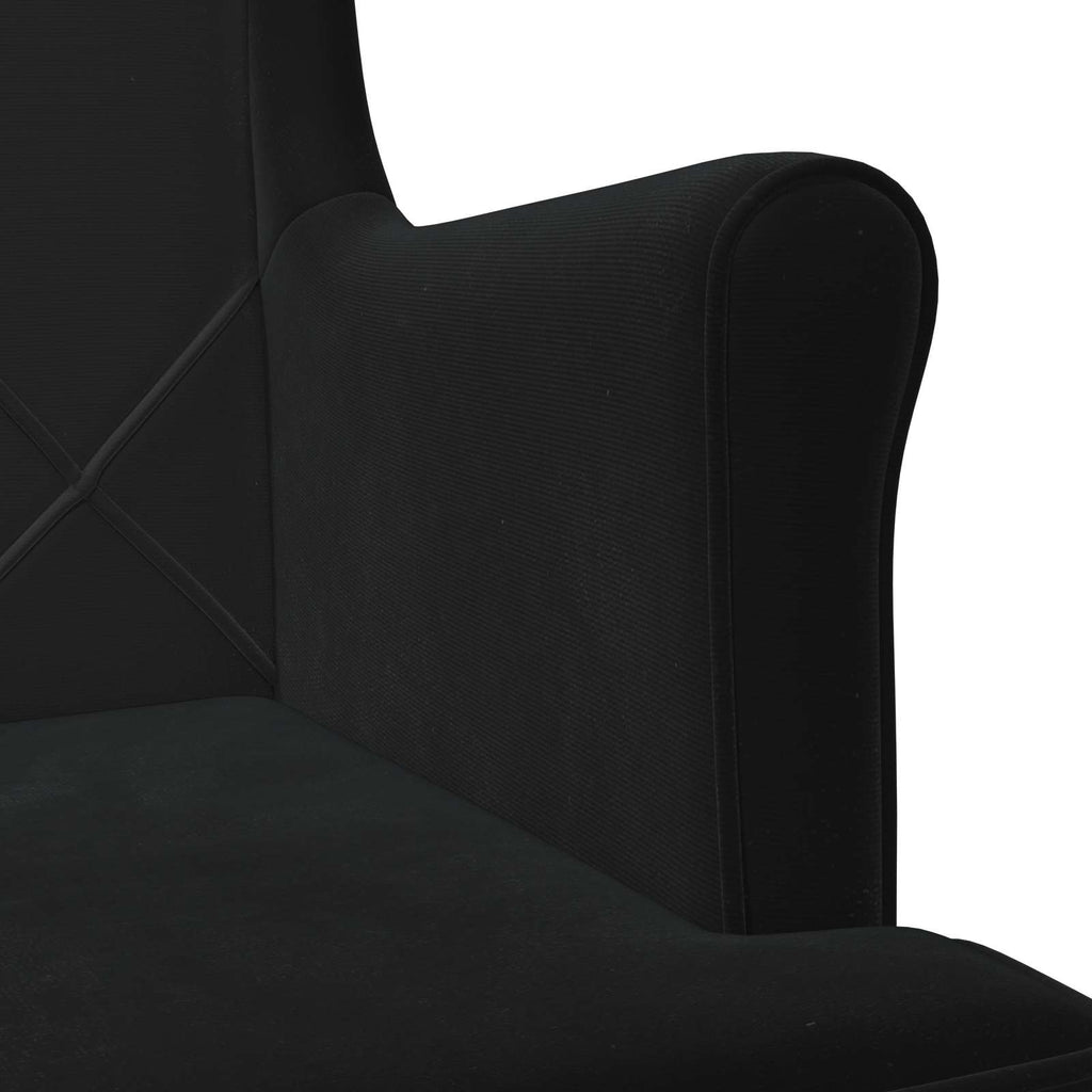 Sessel Schwarz Samt