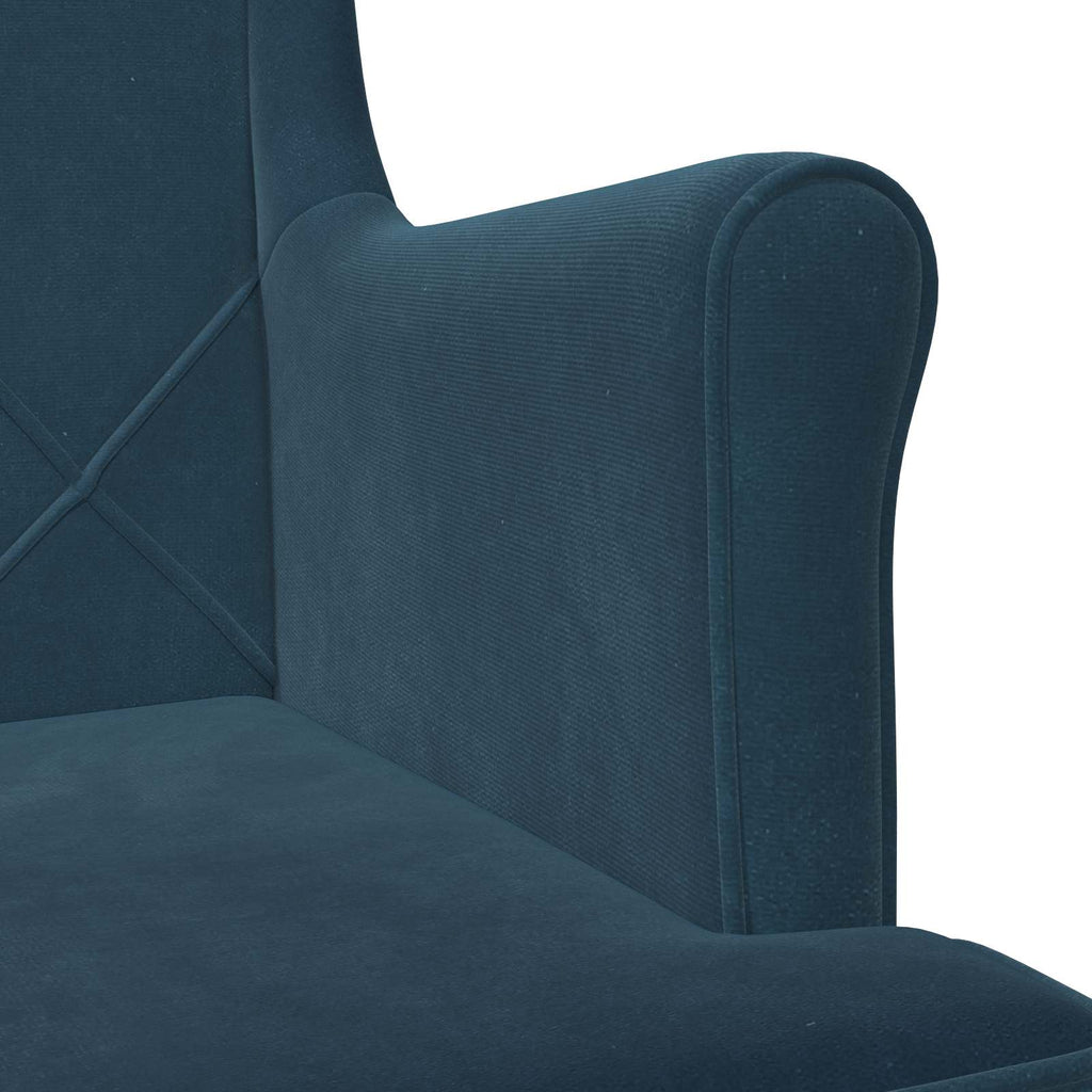 Sessel Blau Samt