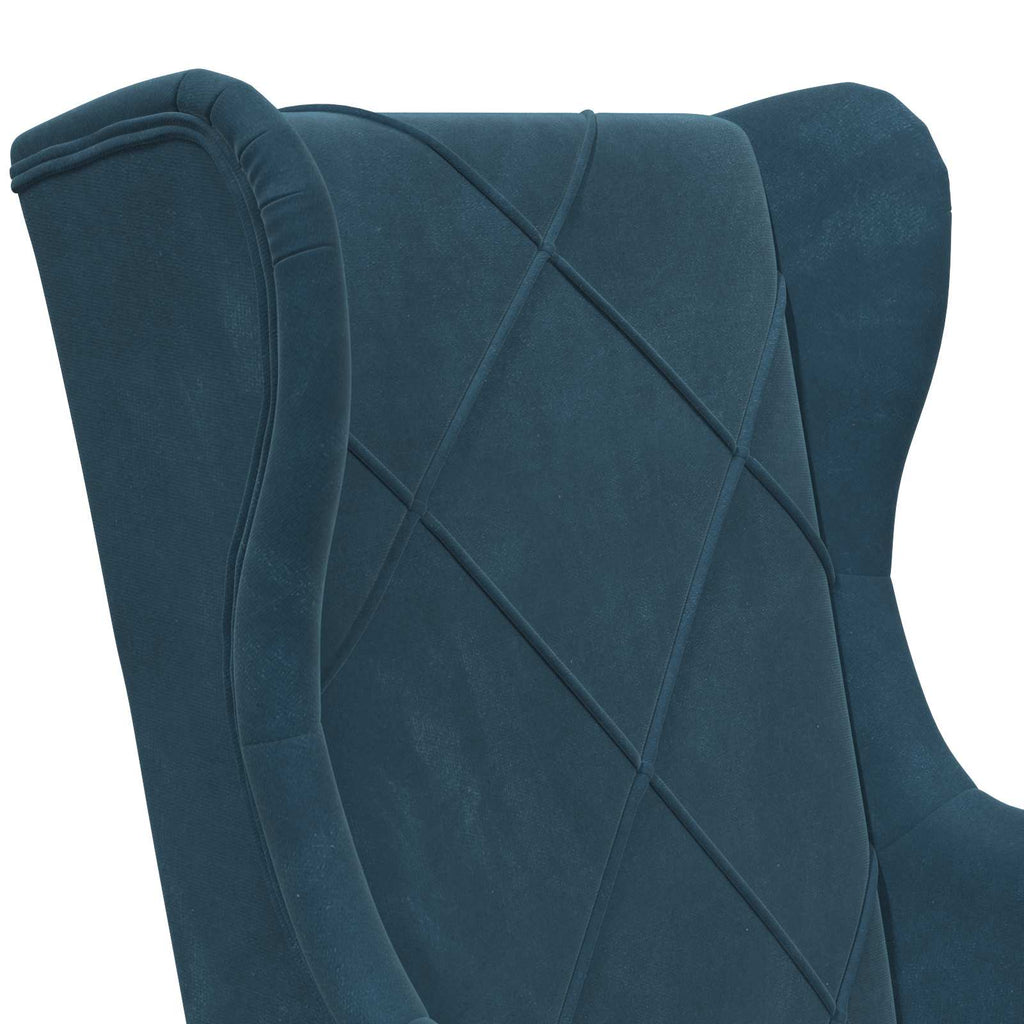 Sessel Blau Samt