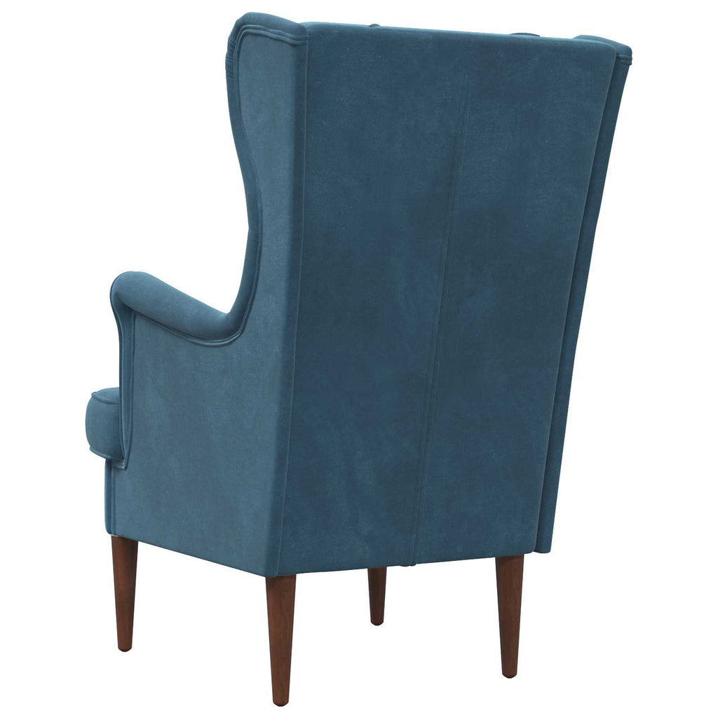 Sessel Blau Samt