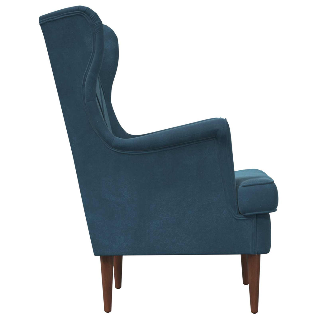 Sessel Blau Samt