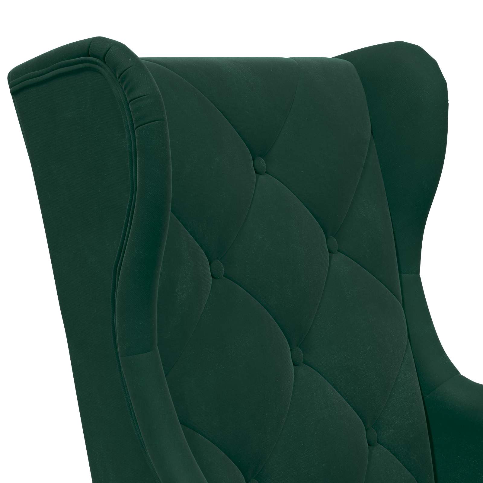 Sessel Dunkelgrün Samt