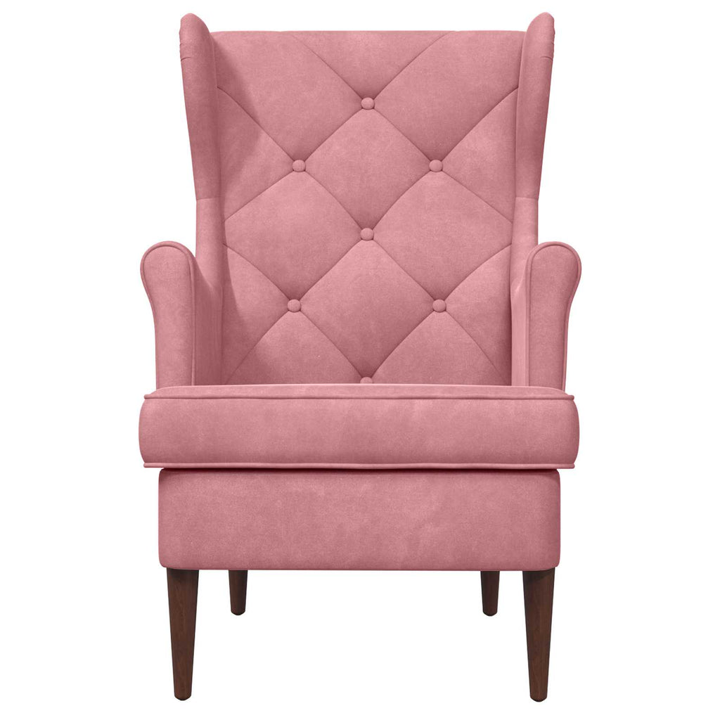 Sessel Rosa Samt