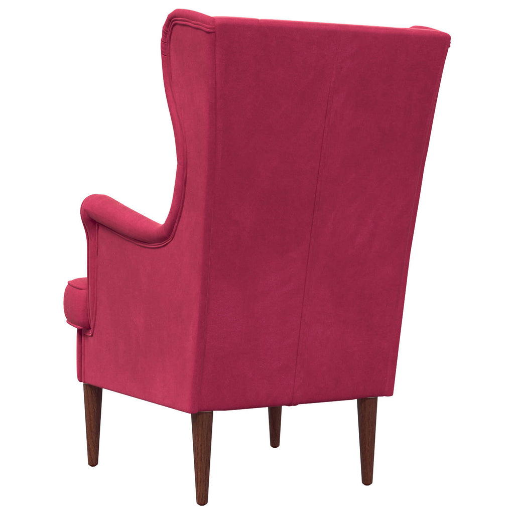 Sessel Weinrot Samt