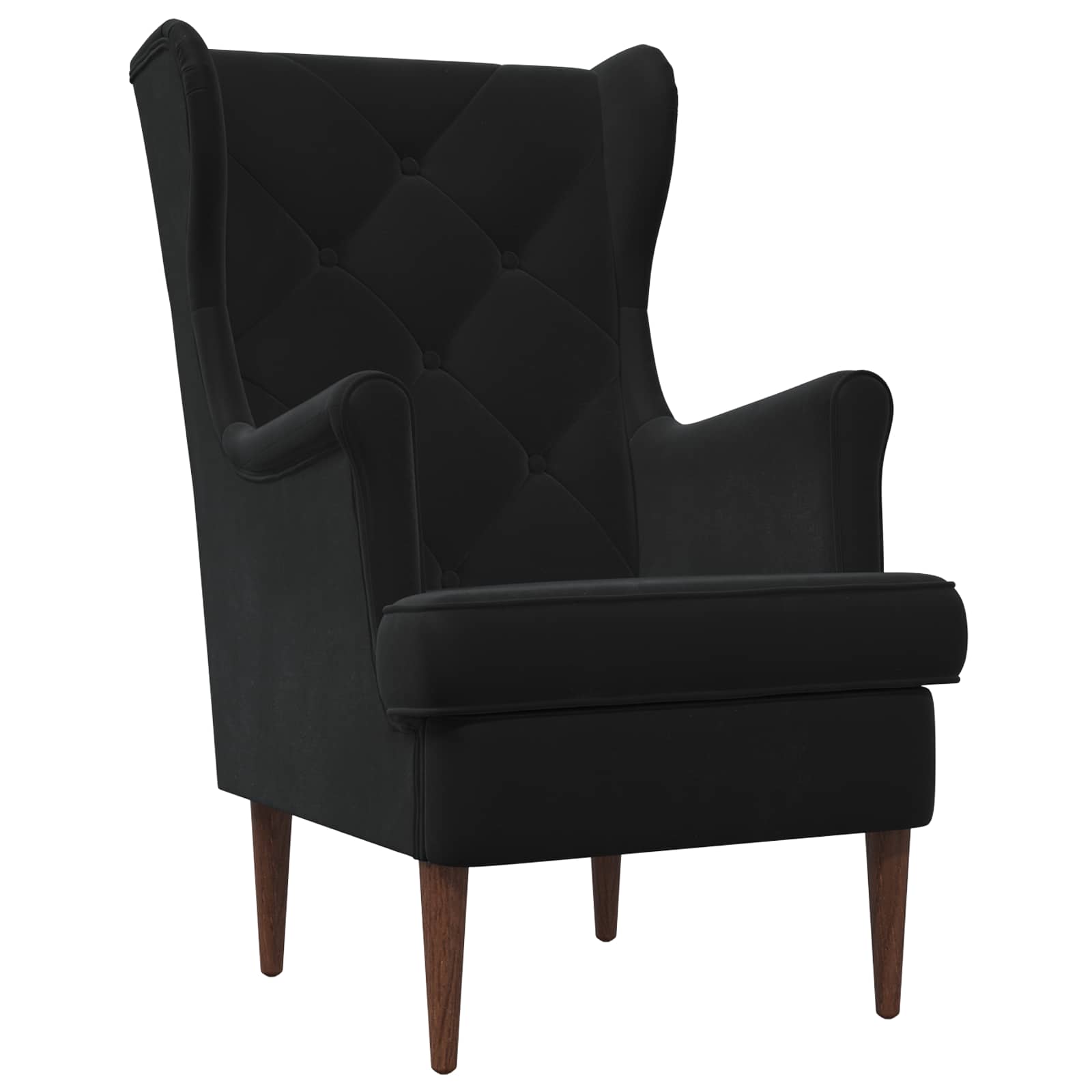 Sessel Schwarz Samt