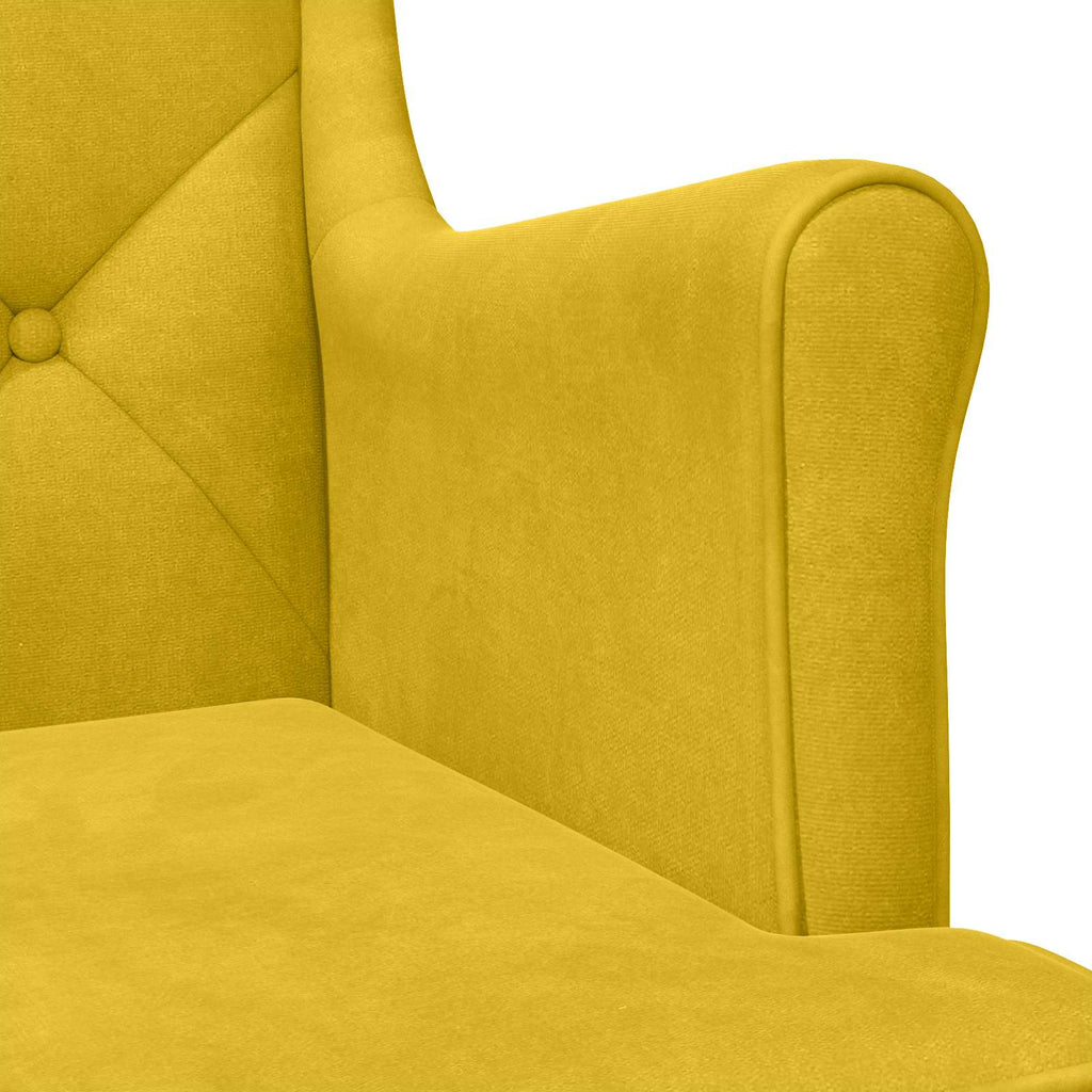 Sessel Gelb Samt