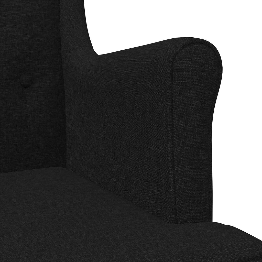 Sessel Schwarz Stoff