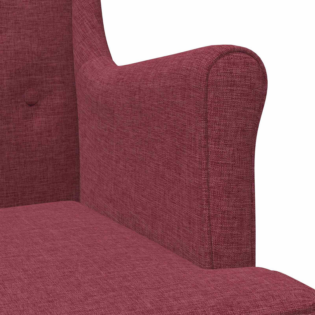 Sessel Weinrot Stoff