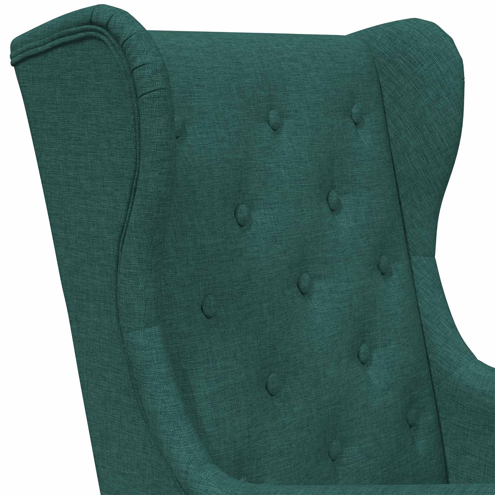 Sessel Dunkelgrün Stoff