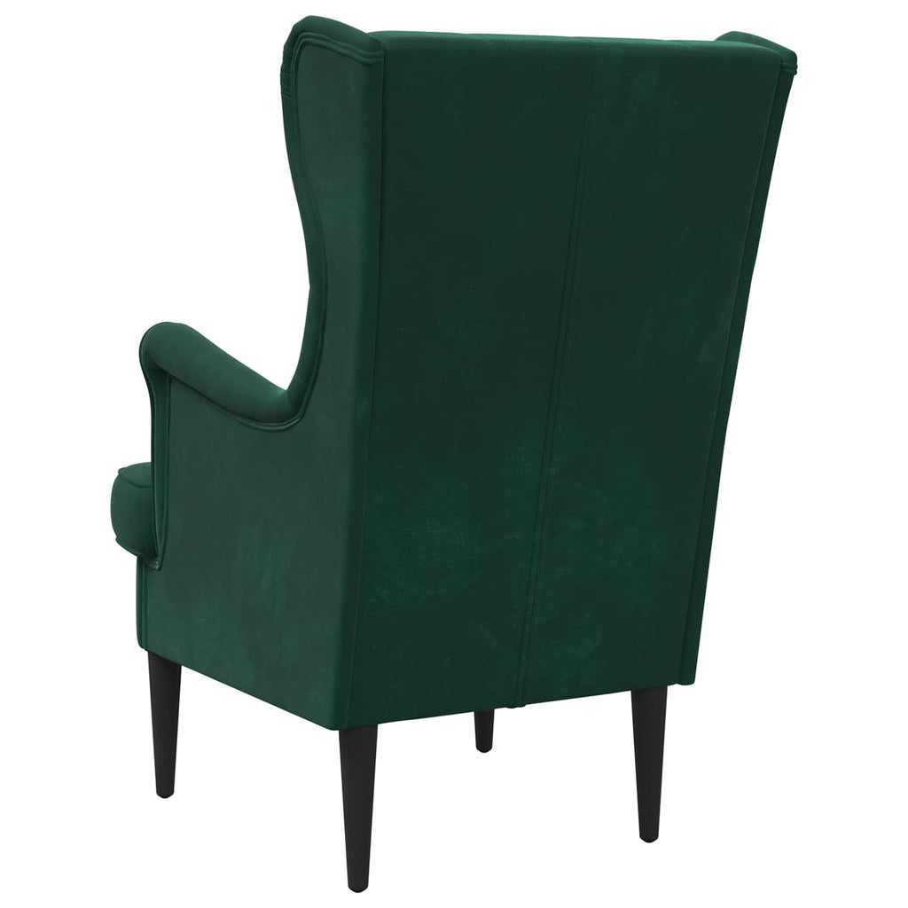 Sessel Dunkelgrün Samt