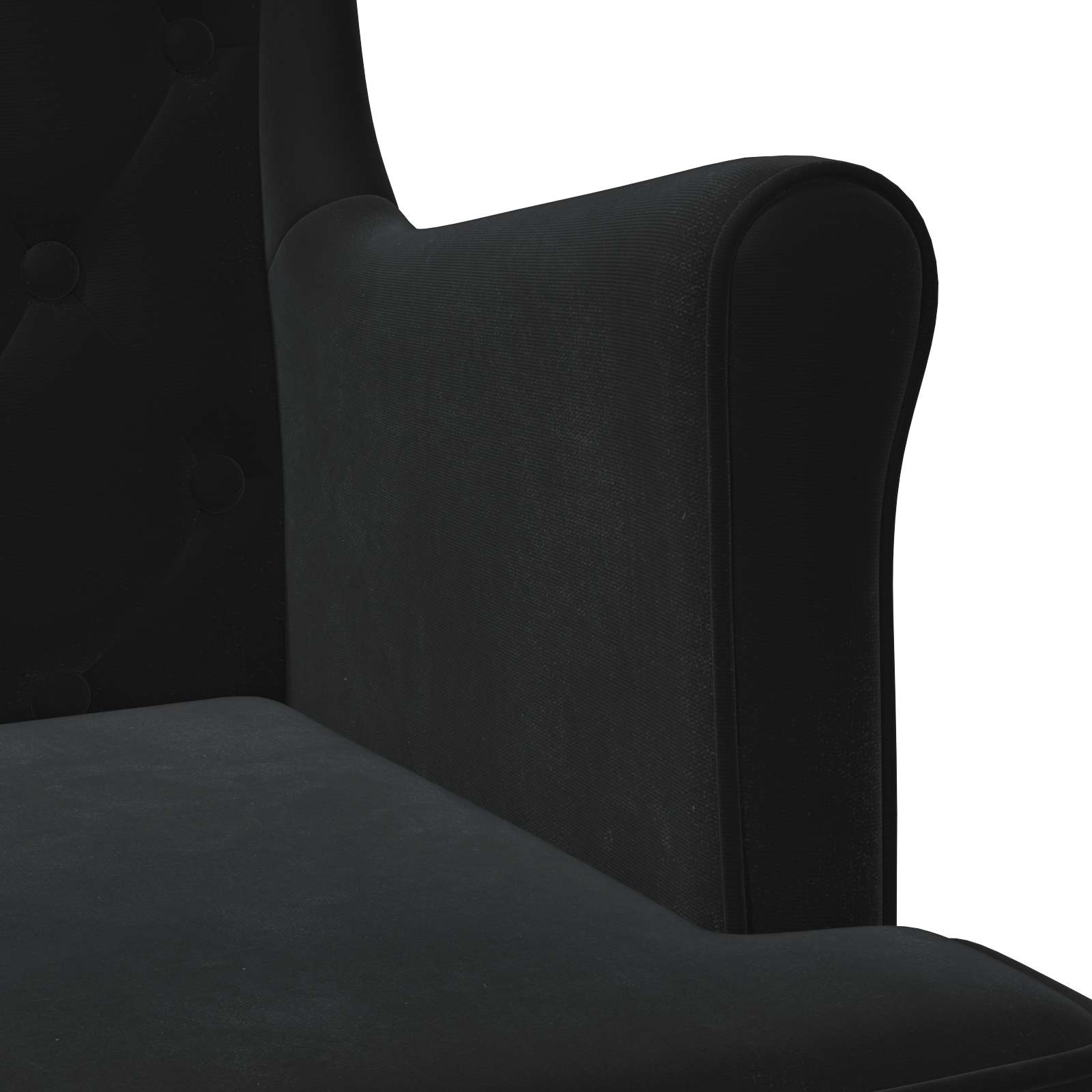Sessel Schwarz Samt