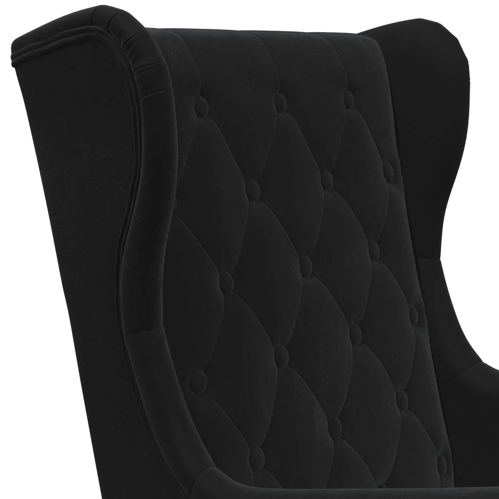Sessel Schwarz Samt