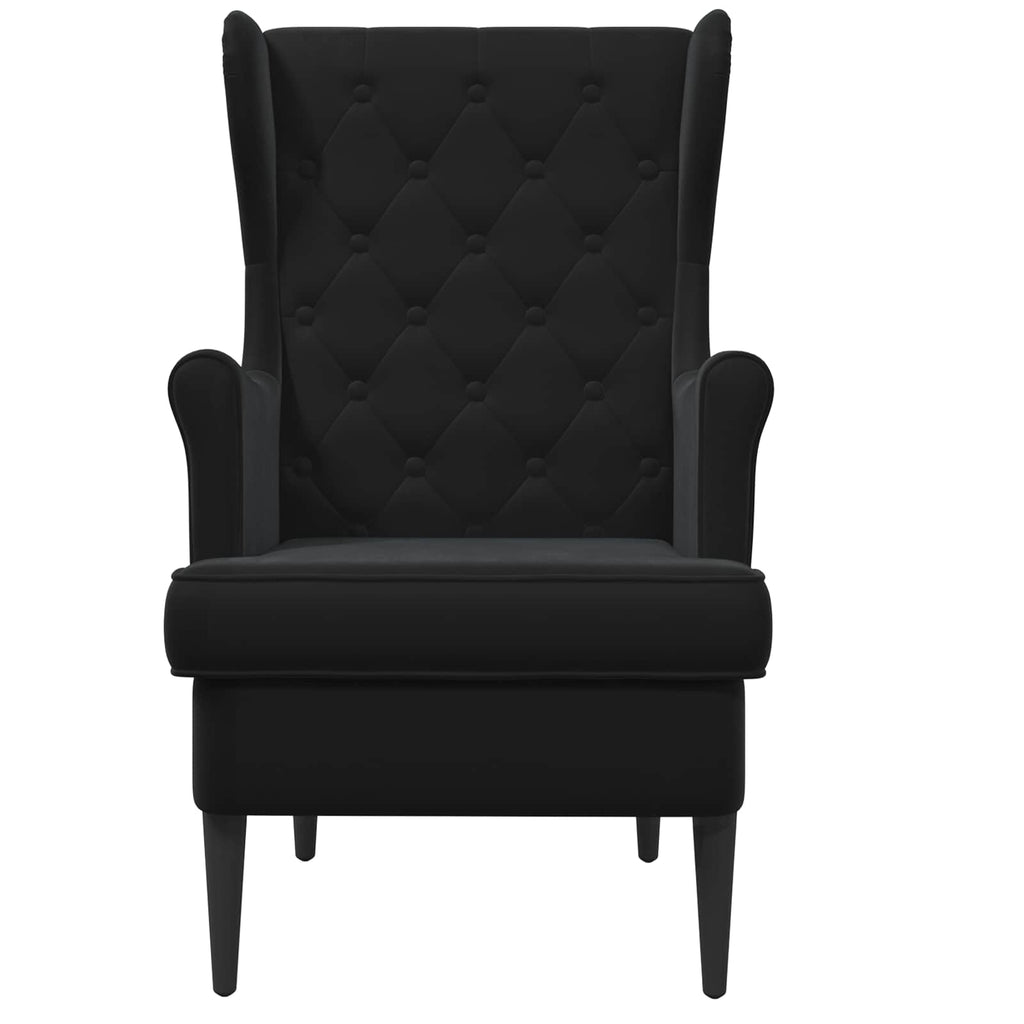 Sessel Schwarz Samt