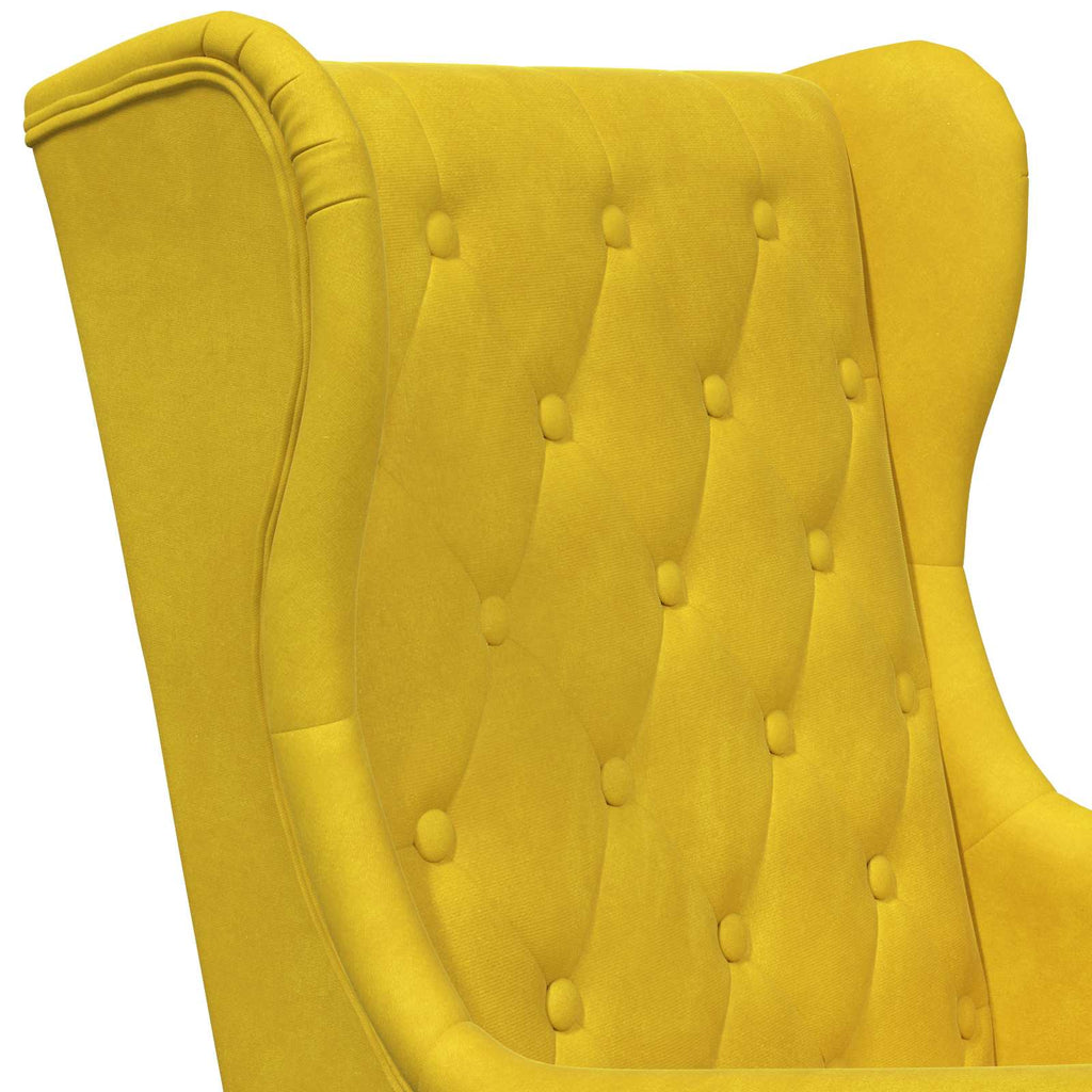 Sessel Gelb Samt