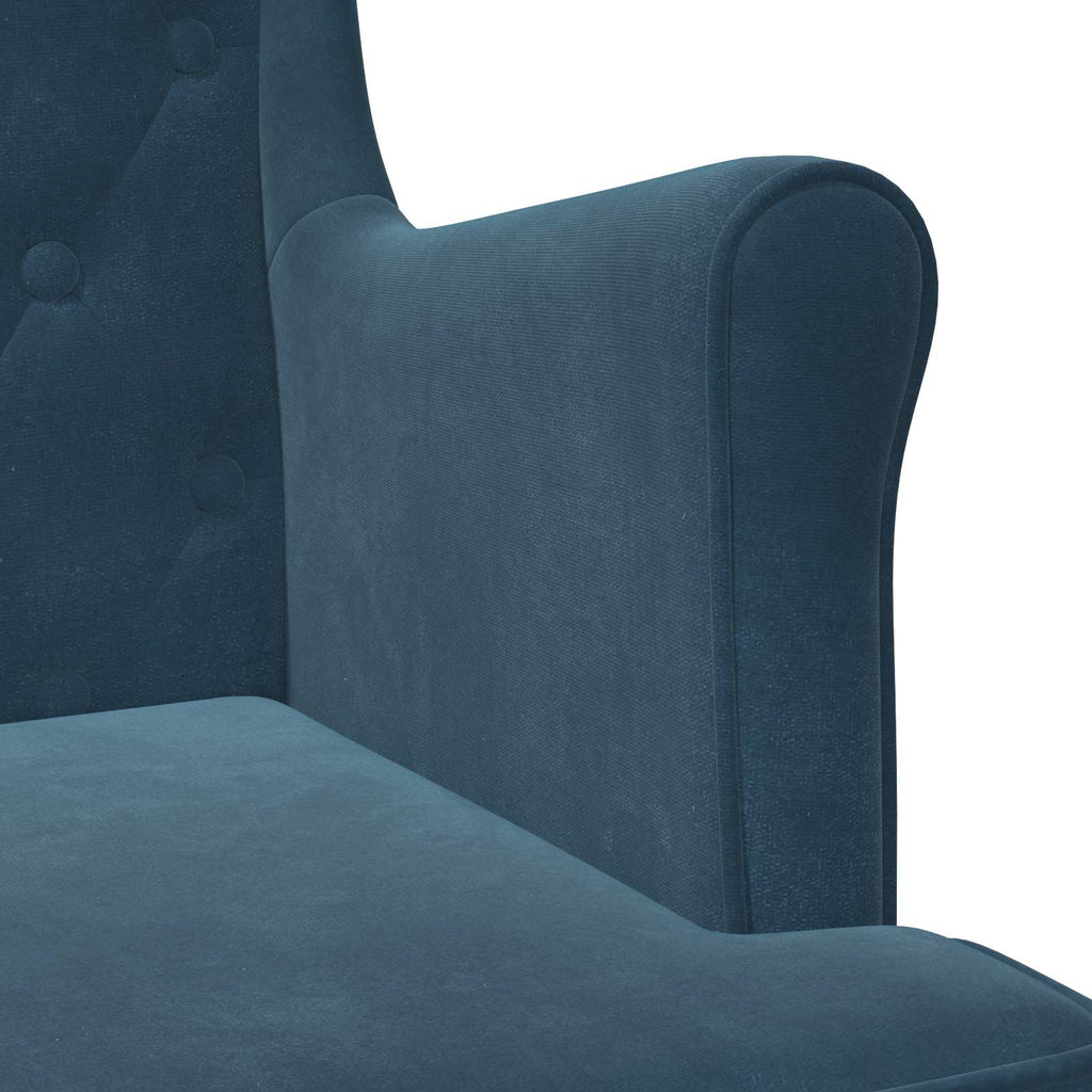 Sessel Blau Samt