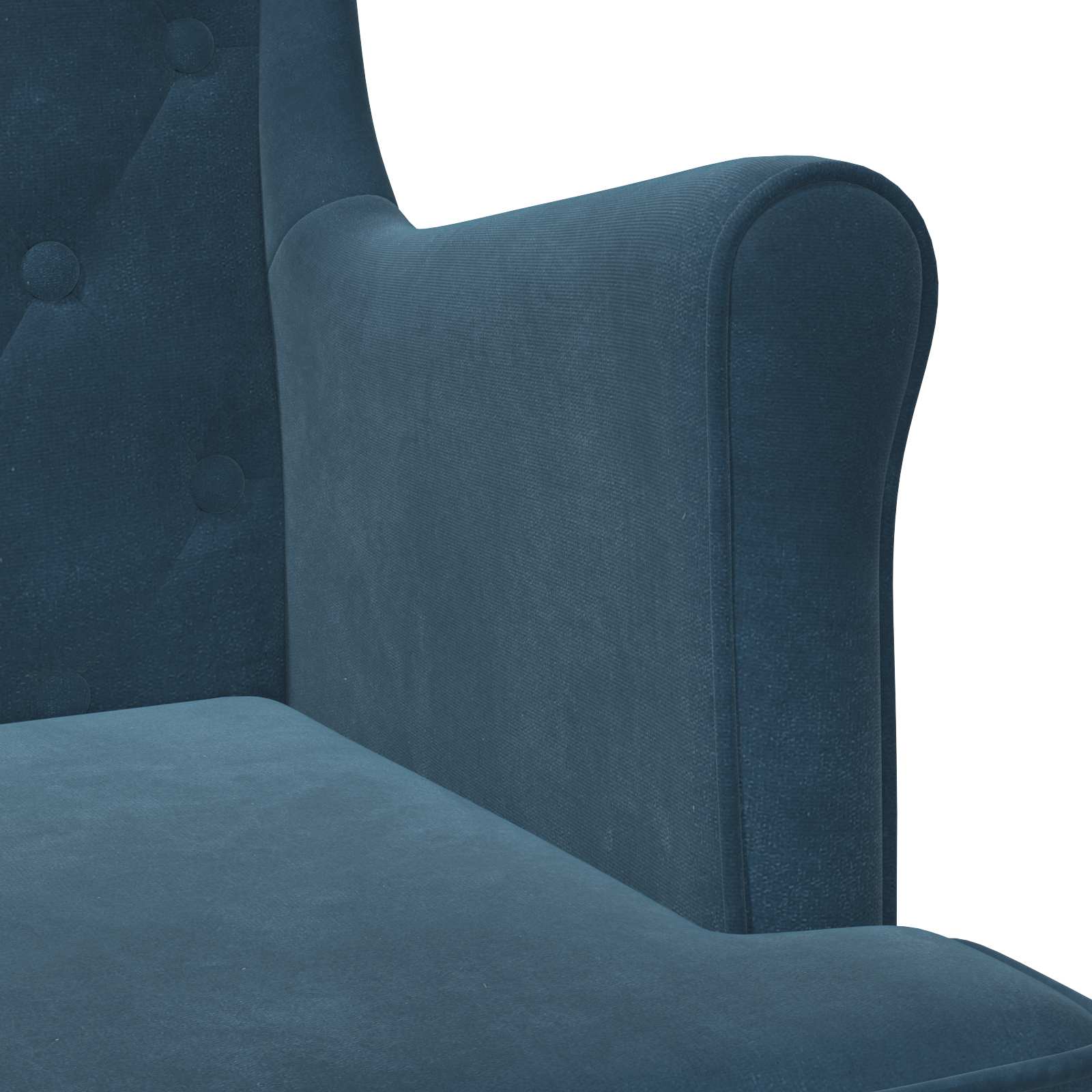 Sessel Blau Samt