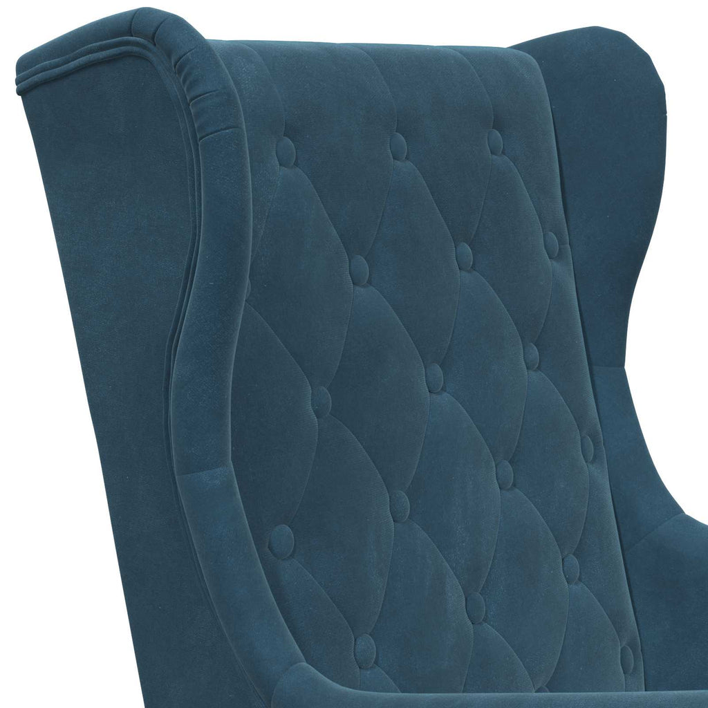 Sessel Blau Samt