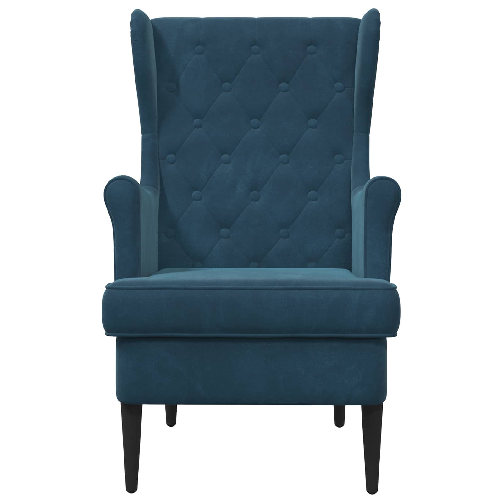 Sessel Blau Samt