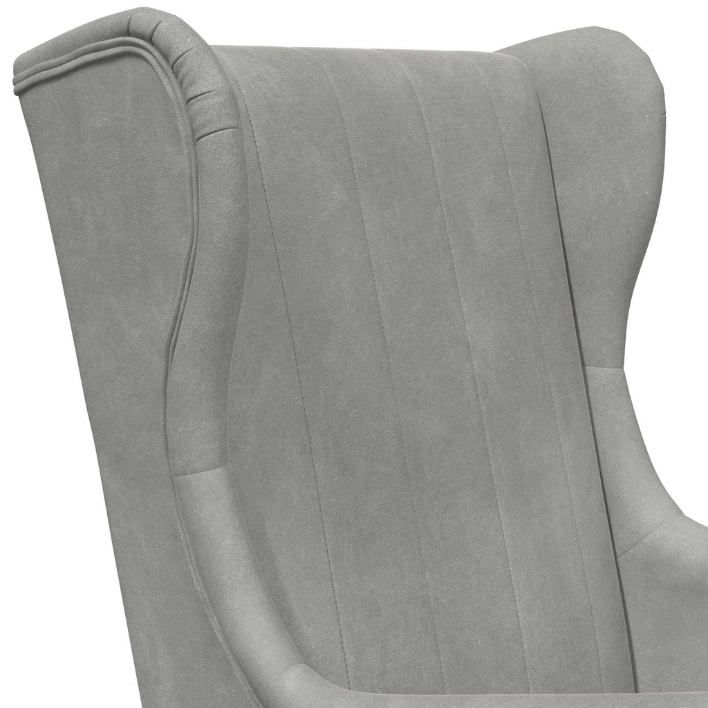 Sessel Hellgrau Samt