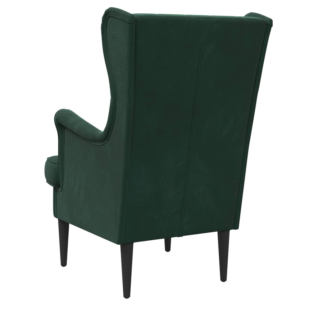 Sessel Dunkelgrün Samt