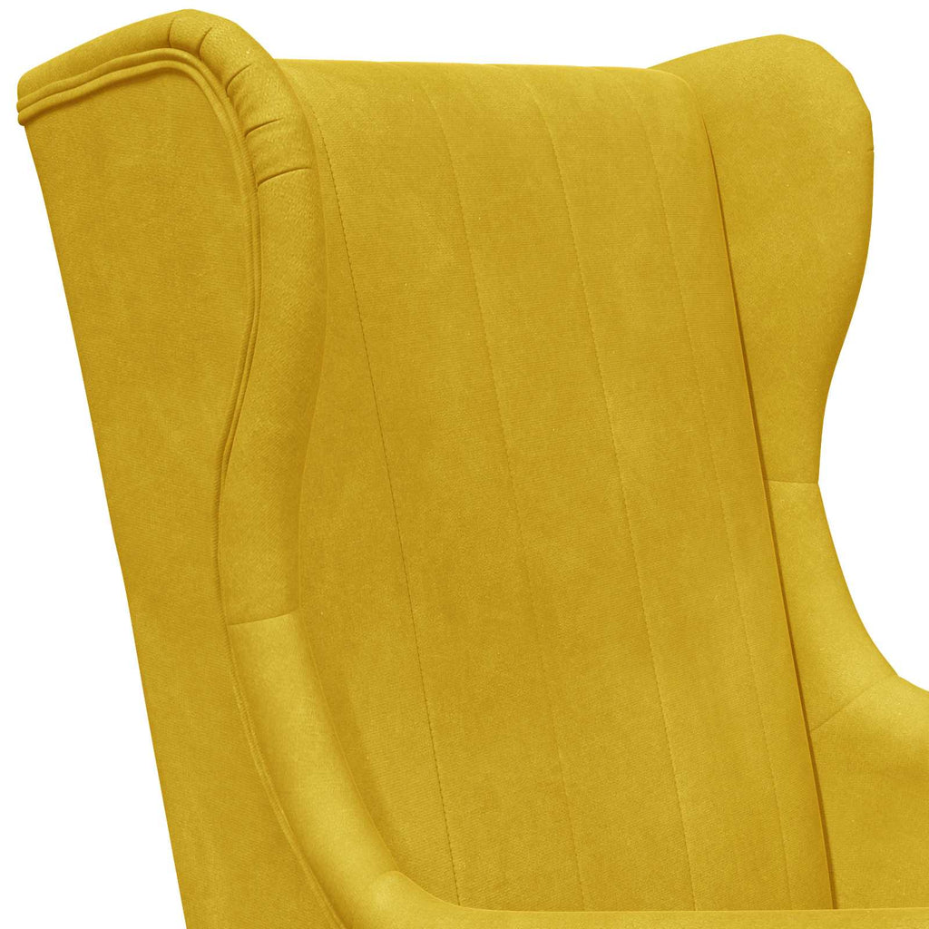 Sessel Gelb Samt