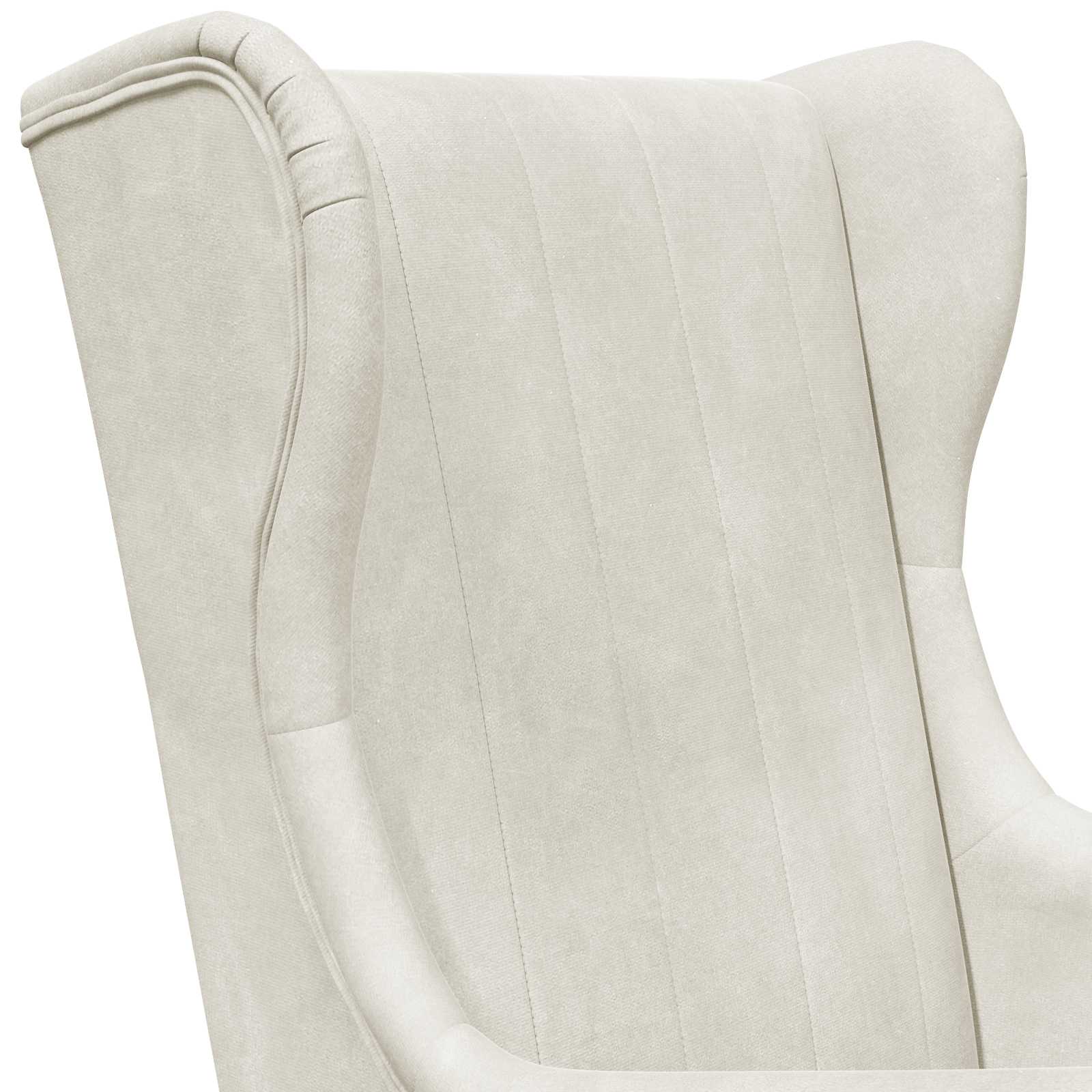 Sessel Creme Samt