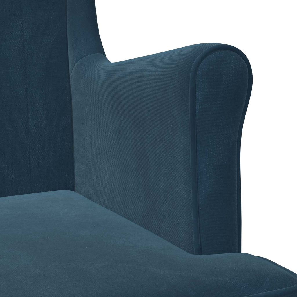 Sessel Blau Samt
