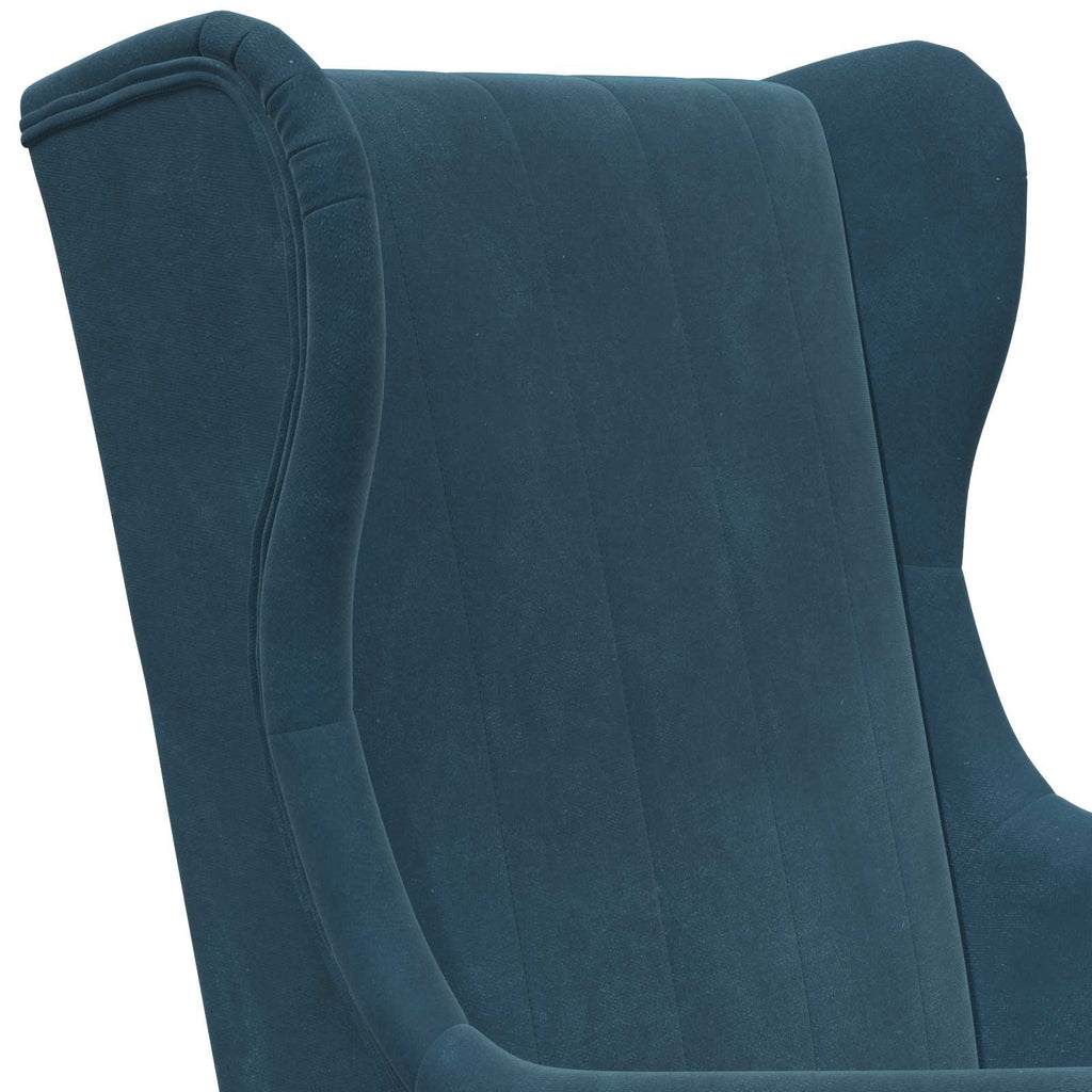 Sessel Blau Samt