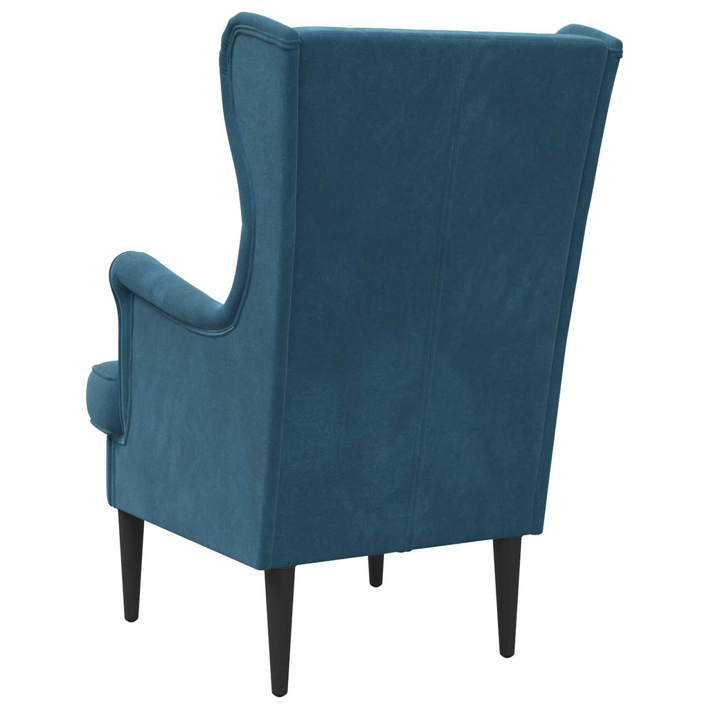 Sessel Blau Samt