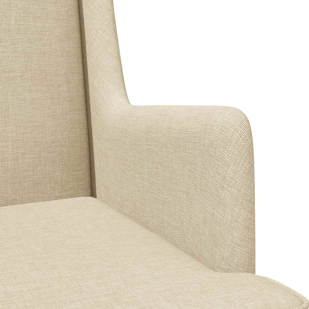 Sessel Creme Stoff