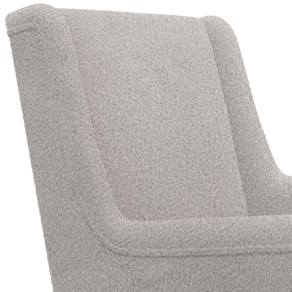 Sessel Hellgrau Bouclé
