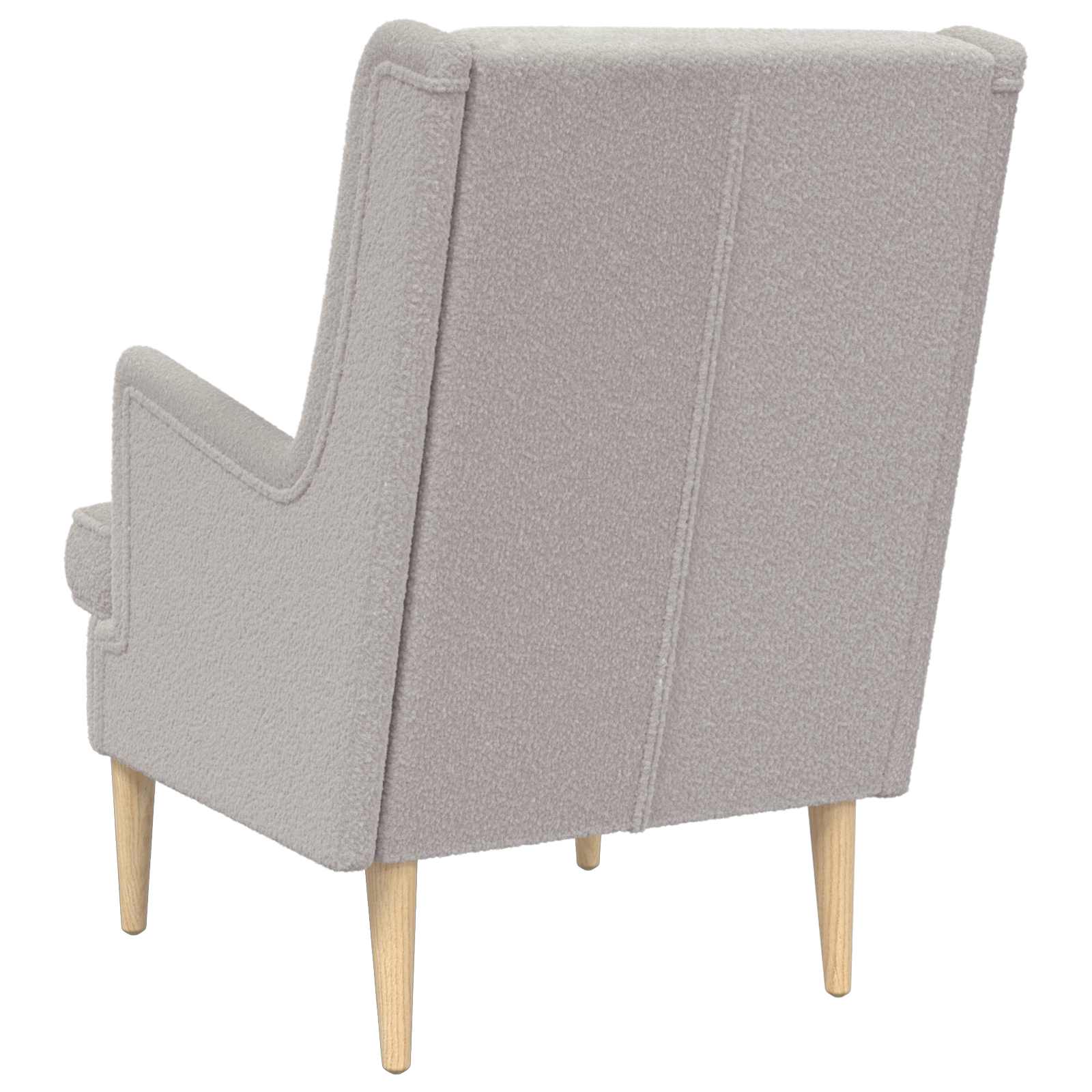 Sessel Hellgrau Bouclé