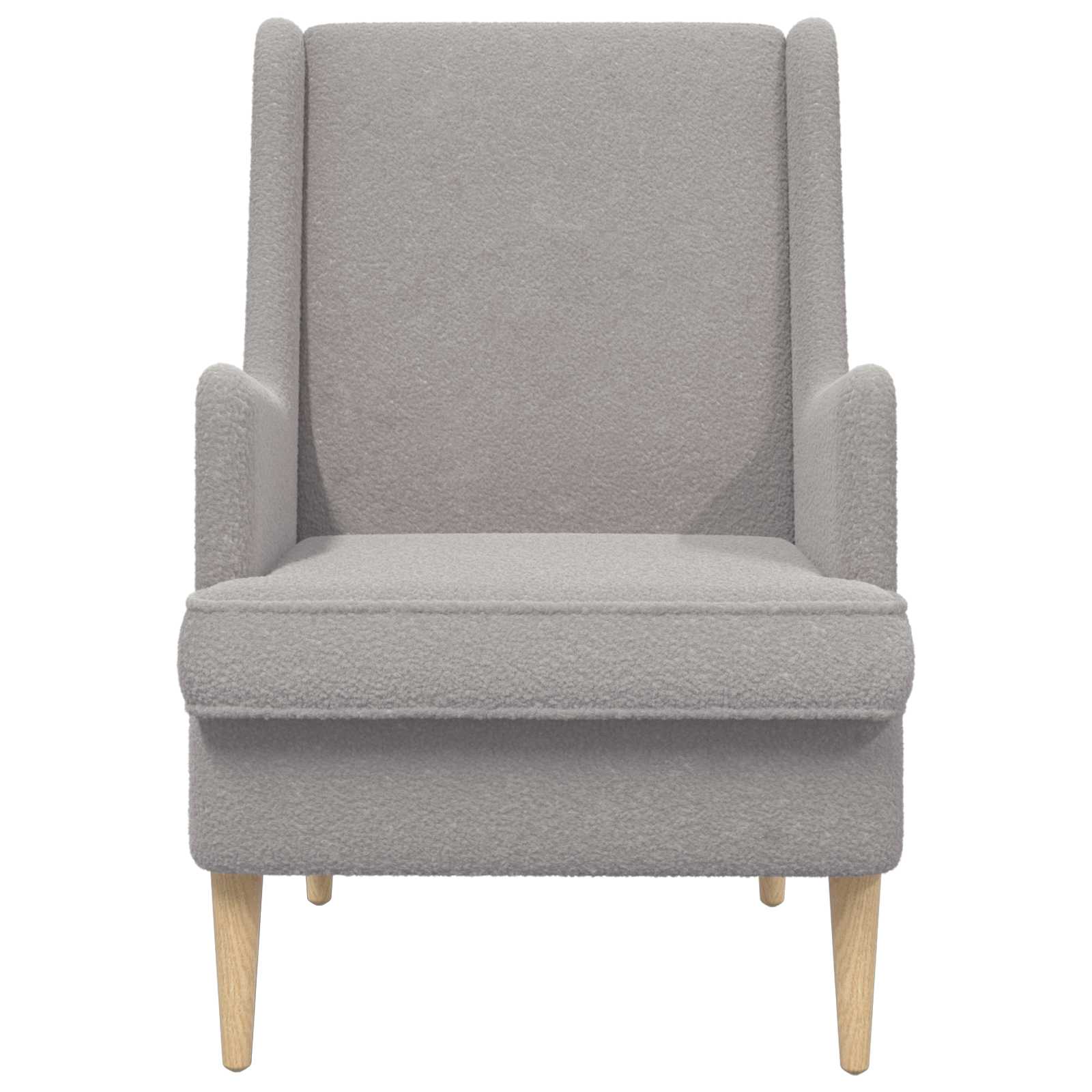 Sessel Hellgrau Bouclé