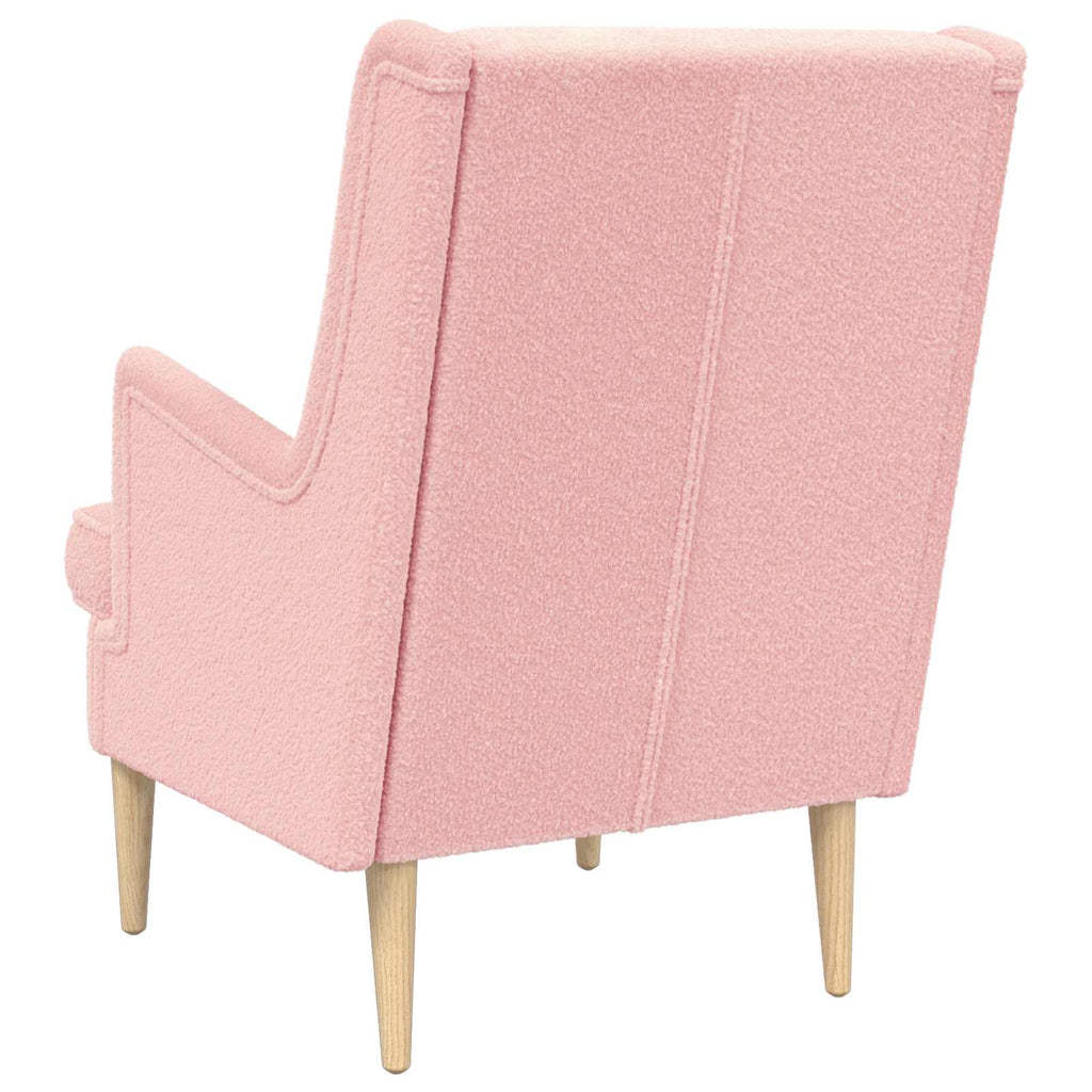 Sessel Rosa Bouclé
