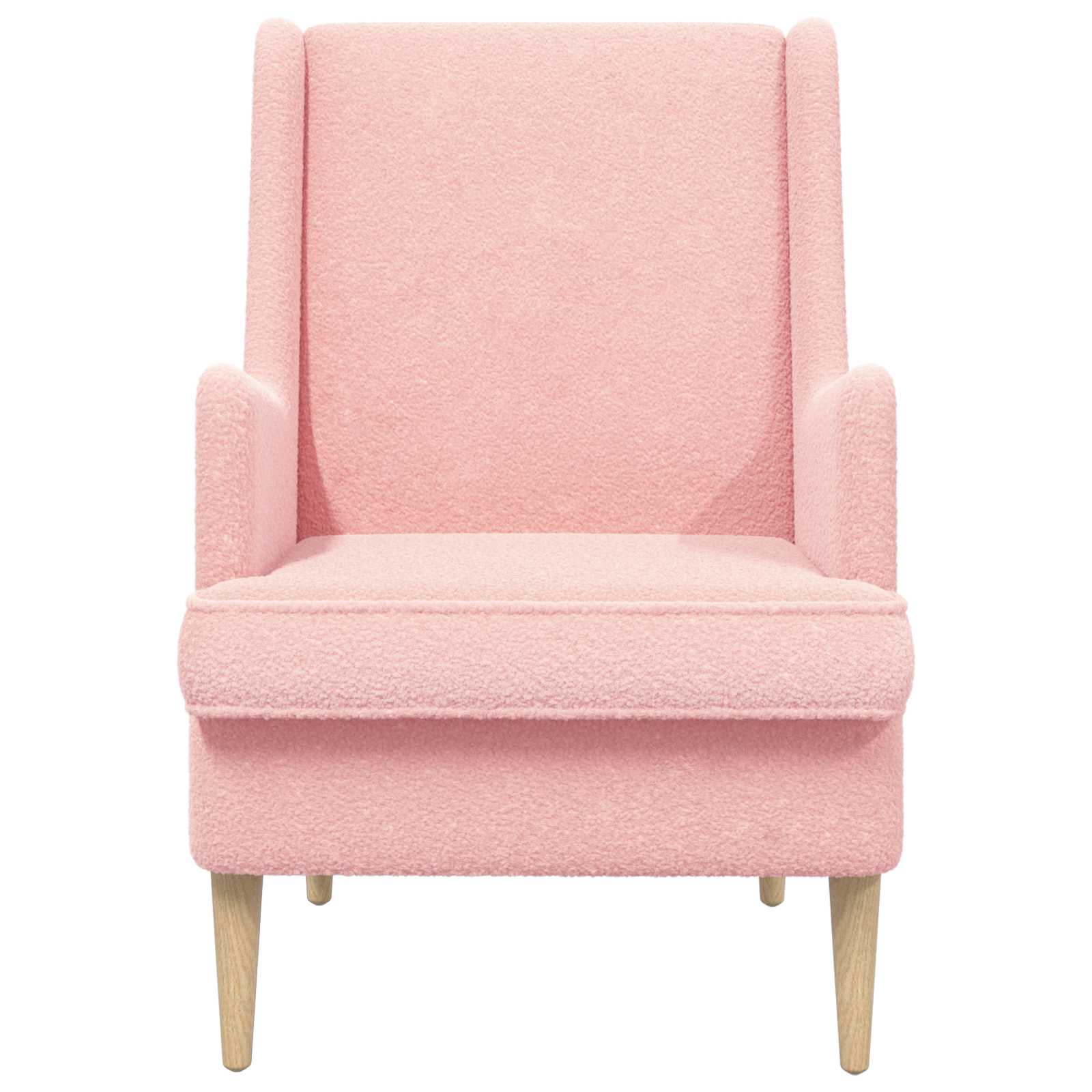 Sessel Rosa Bouclé