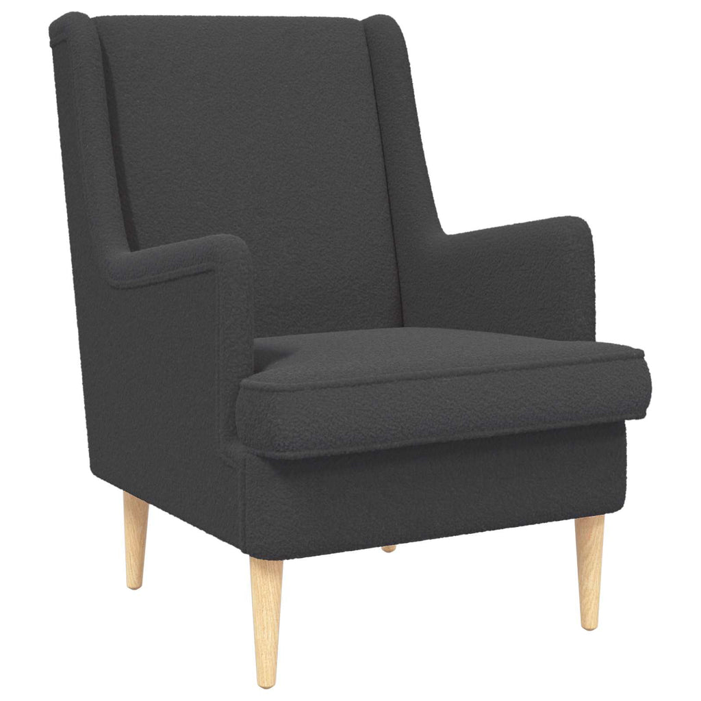 Sessel Dunkelgrau Bouclé