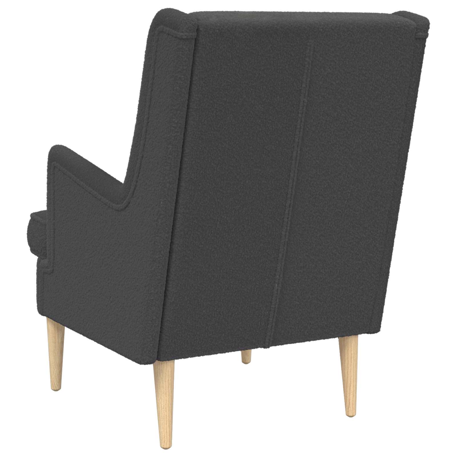 Sessel Dunkelgrau Bouclé