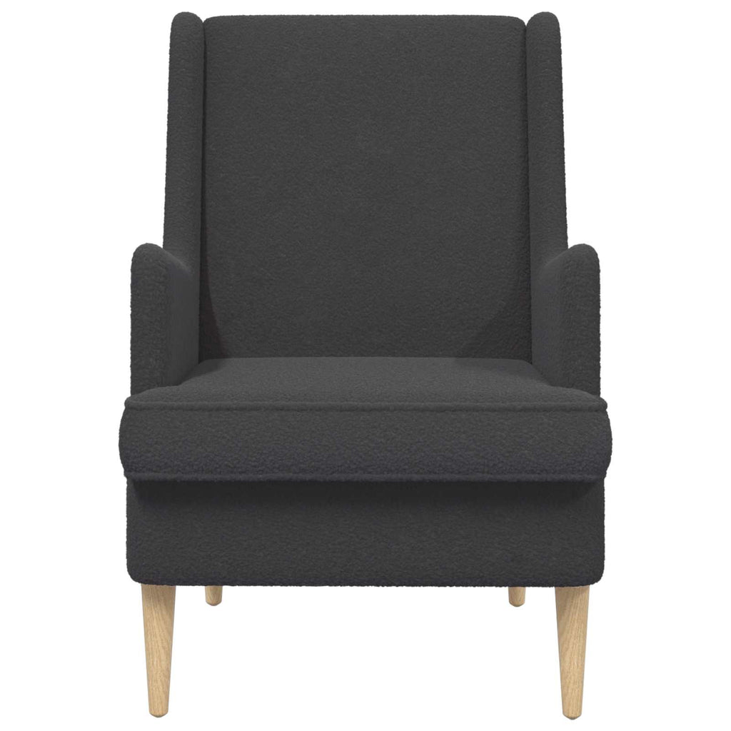 Sessel Dunkelgrau Bouclé